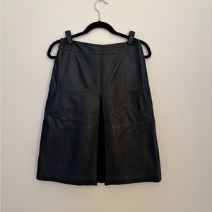 Halogen leather skirt